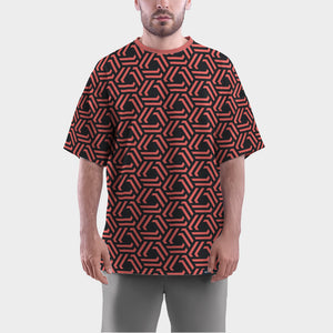 Camiseta Oversize Angulos Abstractos