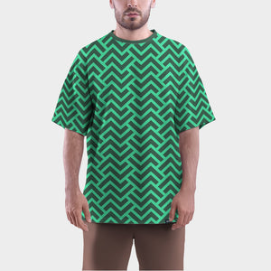 Camiseta Oversize Arte Geométrico Vanguardia