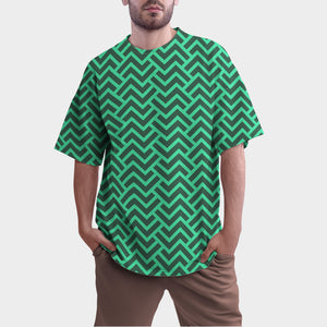 Camiseta Oversize Arte Geométrico Vanguardia