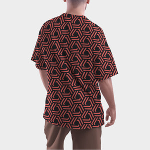 Camiseta Oversize Angulos Abstractos