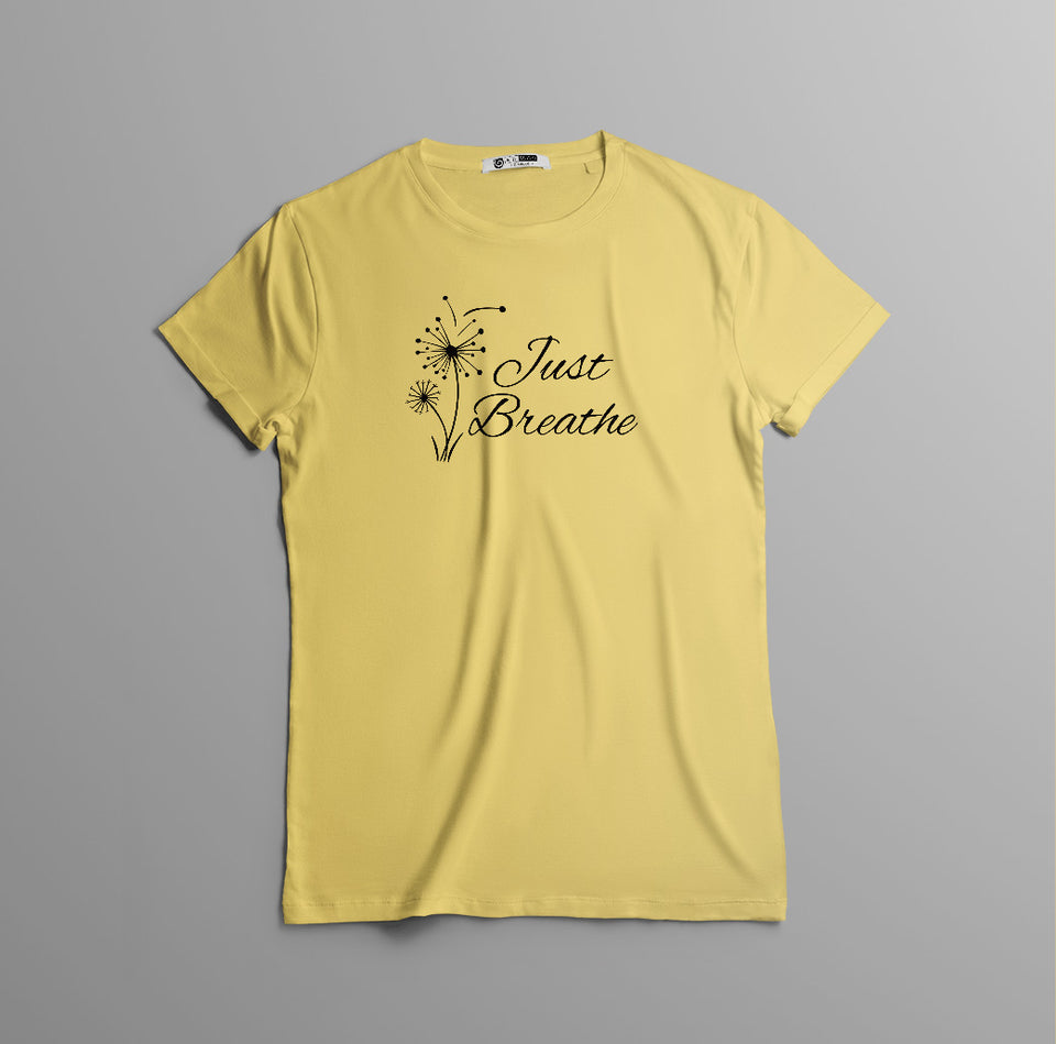 Camiseta 'Diente de León Sereno' - Respira Profundo en Algodón Inspirador