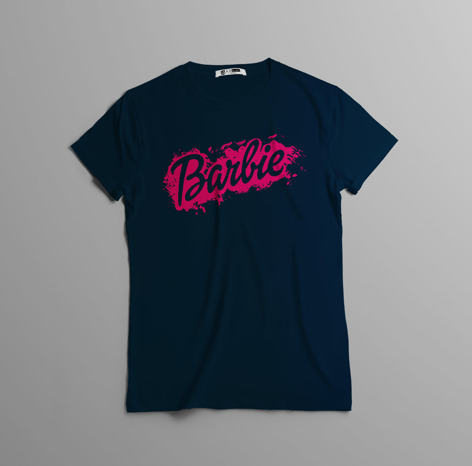 Camisetas Barbie efecto pintura: Moda Retro en Algodón 100% Estampado