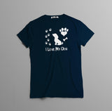 Camisa estampada  tipo T-shirt I love My Dog