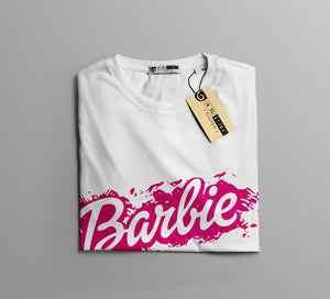 Camisetas Barbie efecto pintura: Moda Retro en Algodón 100% Estampado