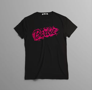 Camisetas Barbie efecto pintura: Moda Retro en Algodón 100% Estampado