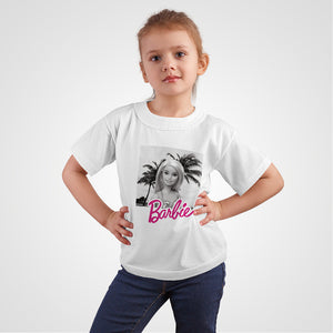 Camisetas Barbie fotografia blanco y negro: Moda Retro en Algodón 100% Estampado