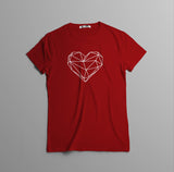Camiseta estampada tipo T- shirt Corazón Geométrico