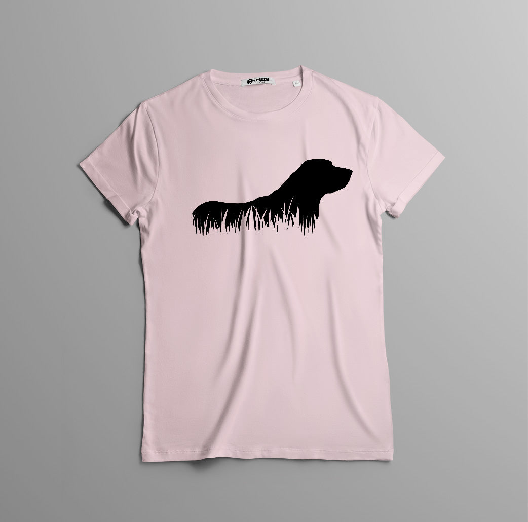 Camisa estampada  tipo T-shirt PERRO EN PASTO