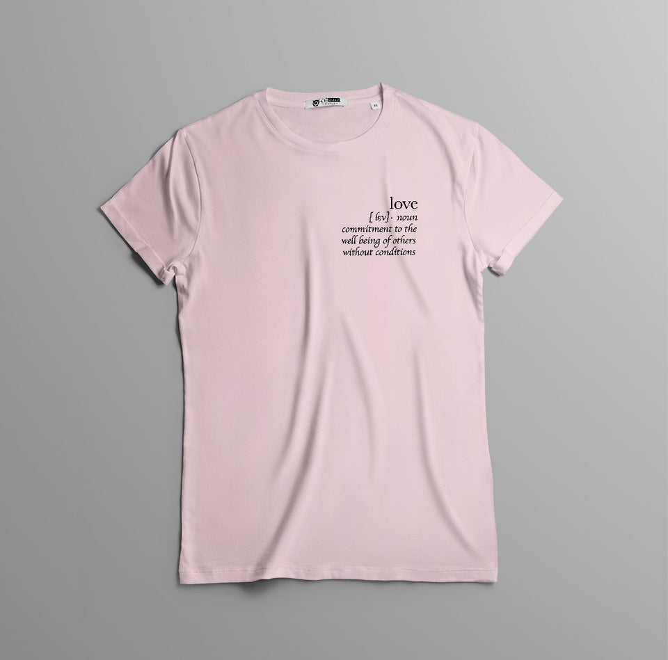 Camiseta 'Amor en Sustantivos' - Estampado LOVE Noun