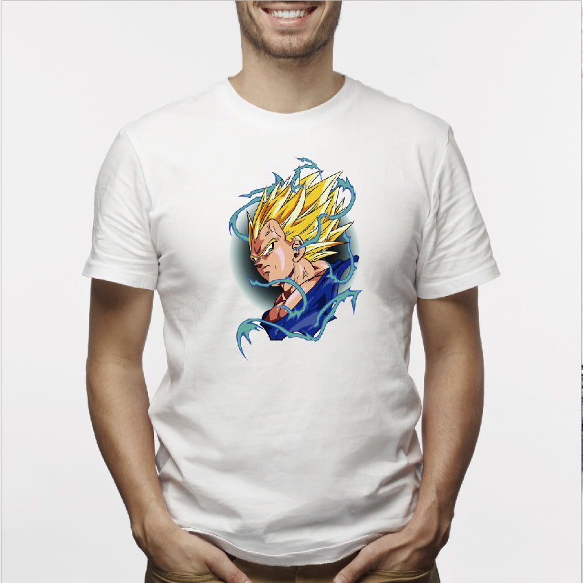 Camisa estampada  tipo T-shirt  de polialgodon vegueta