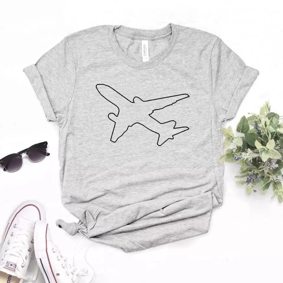 Camiseta estampada tipo T-shirt  Avión