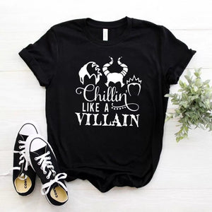 Camiseta estampada tipo T-shirt Chillin Like A Villain