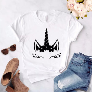 Camisa estampada tipo T-shirt Unicornio