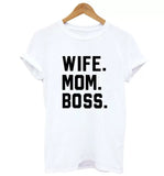 Camiseta estampada T-shirt Wife mom Boss