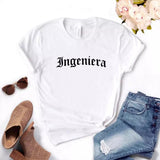 Camisa estampada tipo T-shirt INGENIERA