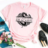 Camisa estampada tipo T-shirt Drakarys (GOT)