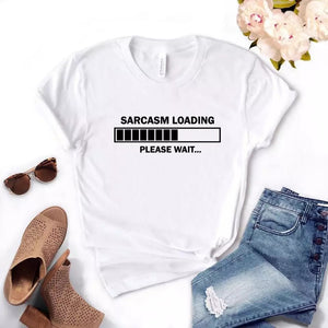 Camiseta Estampada T-shirt  Cargando sarcasmo