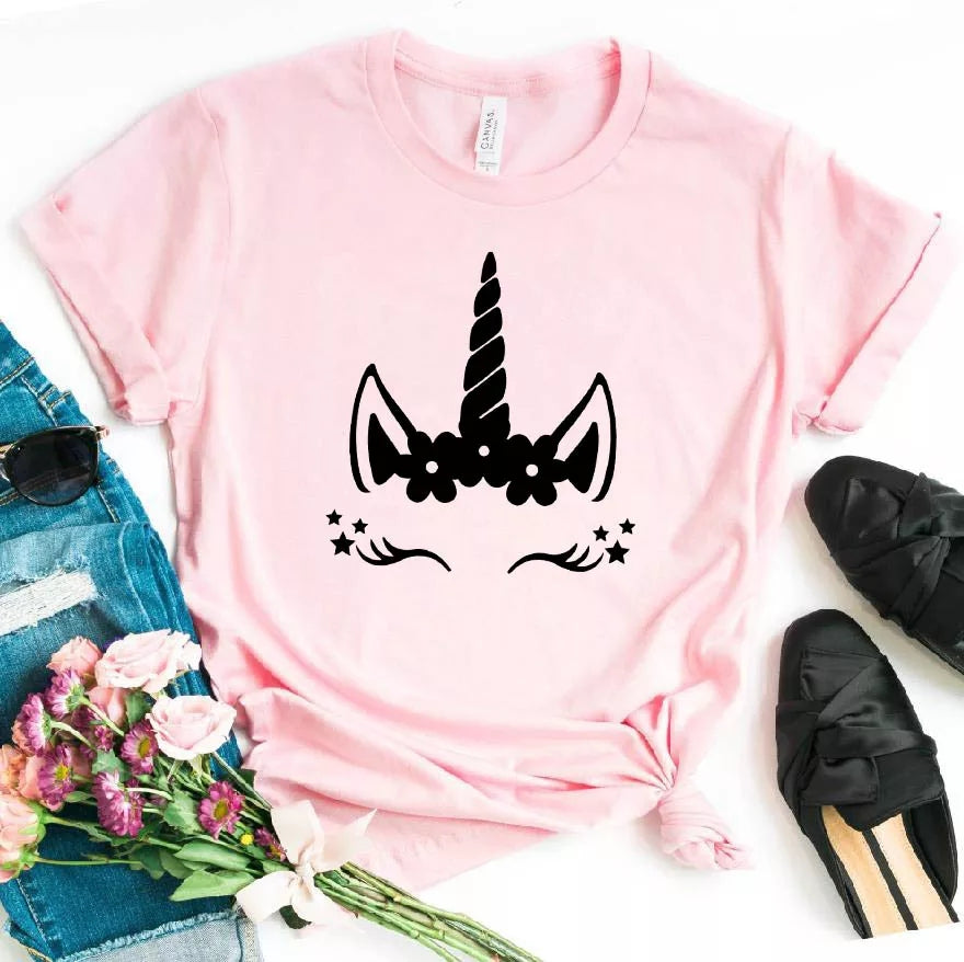 Camisa estampada tipo T-shirt Unicornio