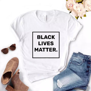 Camisa estampada tipo T-shirt Black Lives Matter