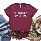 Camisa estampada tipo T-shirt El futuro es mujer