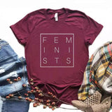 Camiseta estampada tipo T- shirt FEMINIST CUADRADO