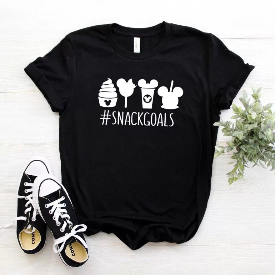 Camiseta estampada tipo T-shirt #SnackGoals