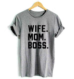 Camiseta estampada T-shirt Wife mom Boss