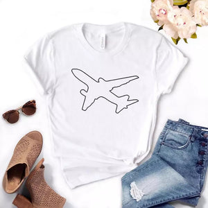 Camiseta estampada tipo T-shirt  Avión
