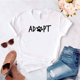 Camisa estampada tipo T- shirt Adopt (huella)