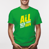 Camiseta estampada tipo T-shirt ALL YOU NEED IS RUN (FITNESS)