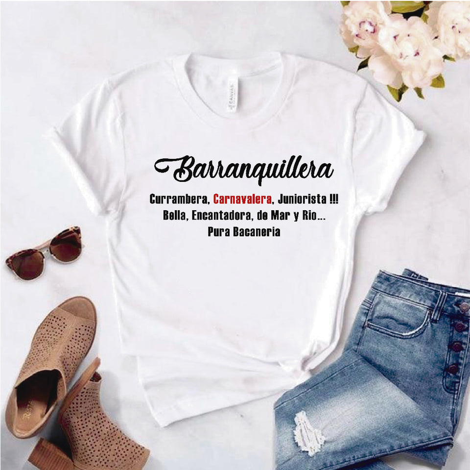 Camiseta Estampada T-shirt Barranquilera currambera