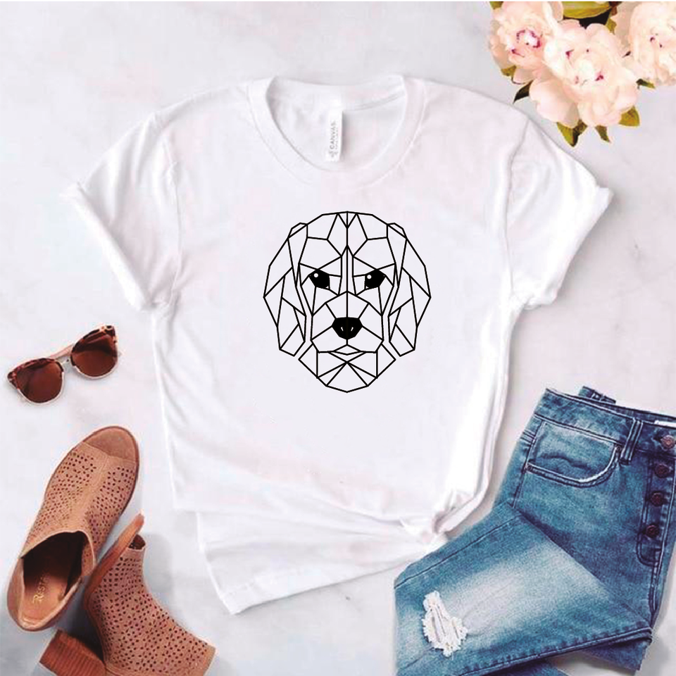 Camisa estampada tipo T- shirt Beagle Geometrico