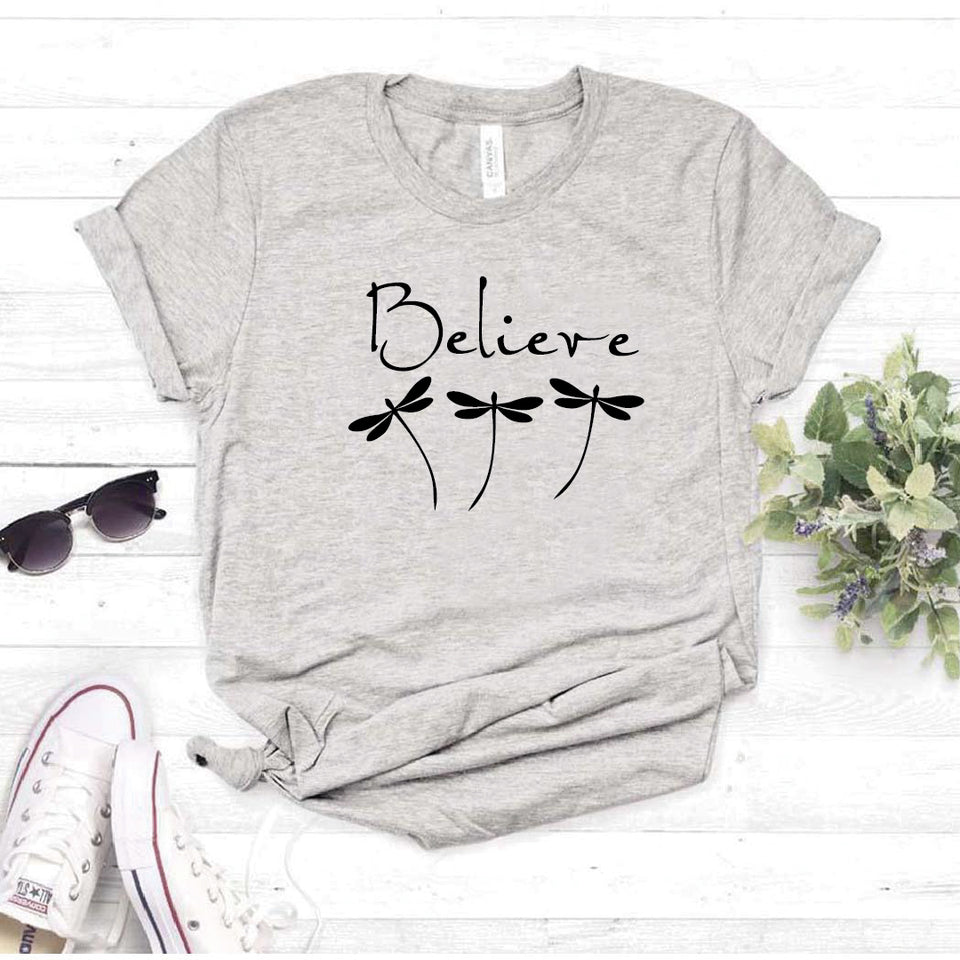 Camisa estampada  tipo T-shirt  BELIVE LIBELULAS