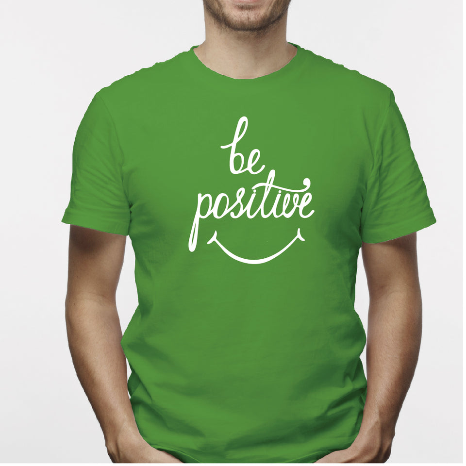 Camisatas estampada para hombre  tipo T-shirt  BE POSITIVE