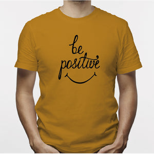 Camisatas estampada para hombre  tipo T-shirt  BE POSITIVE