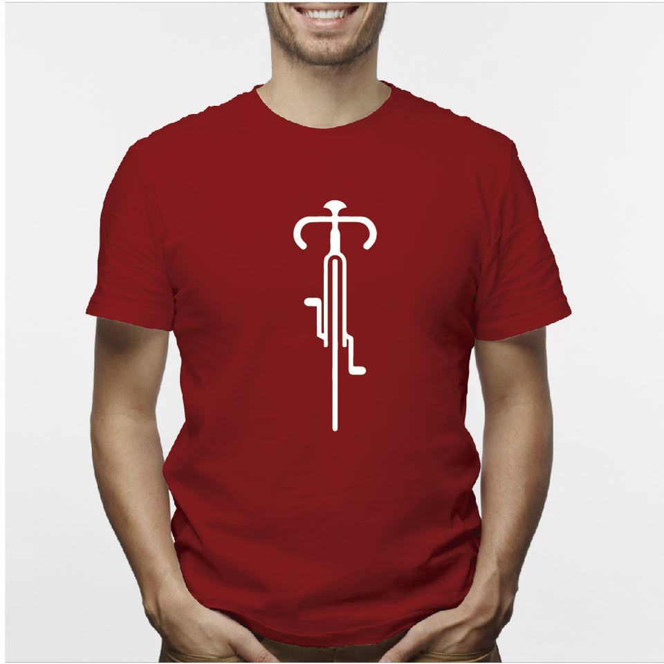 Camiseta estampada  tipo T-shirt Hombre Bicicleta de Frente