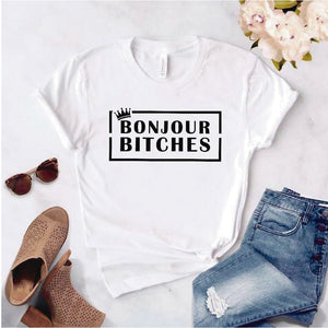 Camiseta Estampada T-shirt Bonjour Bitches