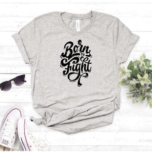 Camisa estampada  tipo T-shirt  BORN TO FIGTH