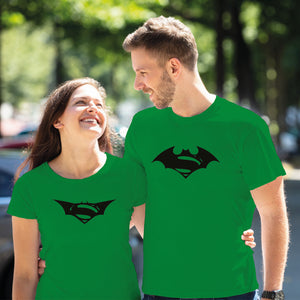 Camiseta estampada pareja T-shirt Batman y Batwoman
