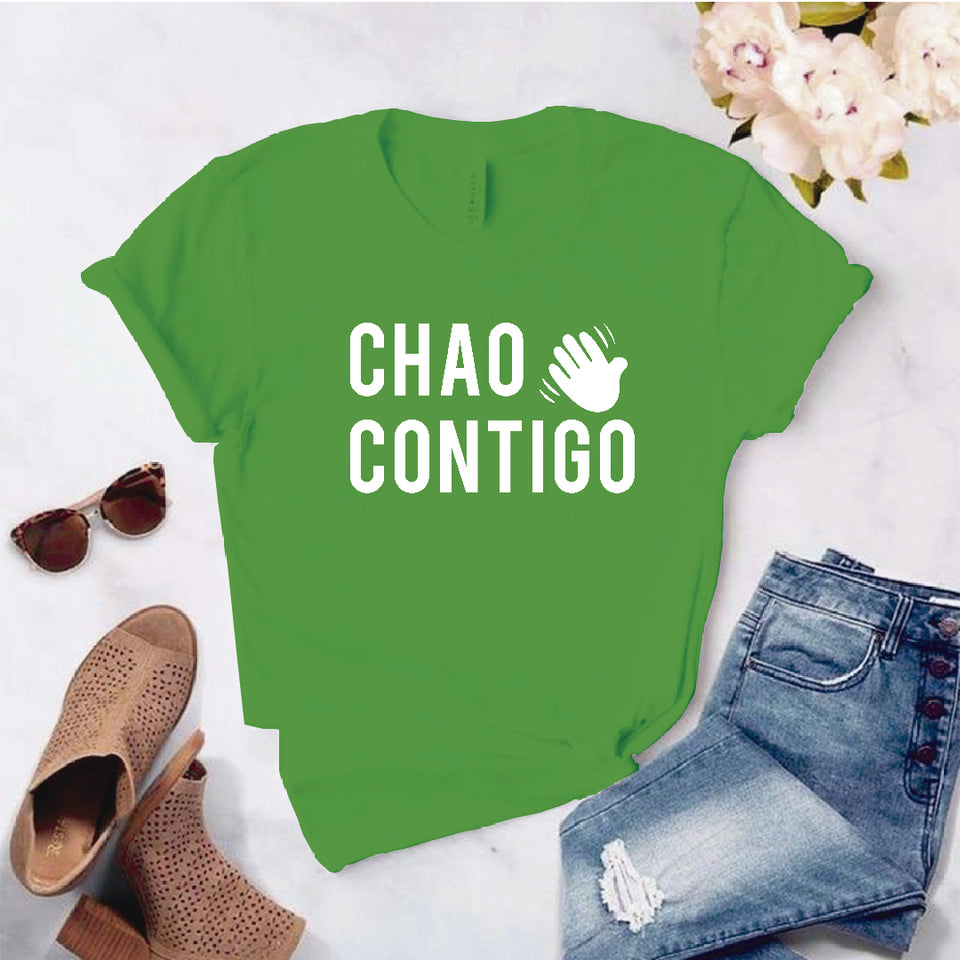 Camiseta Estampada T-shirt Chao Contigo