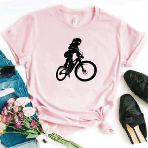 Camisa estampada  tipo T-shirt BICICLETA CICLISTA DAMA