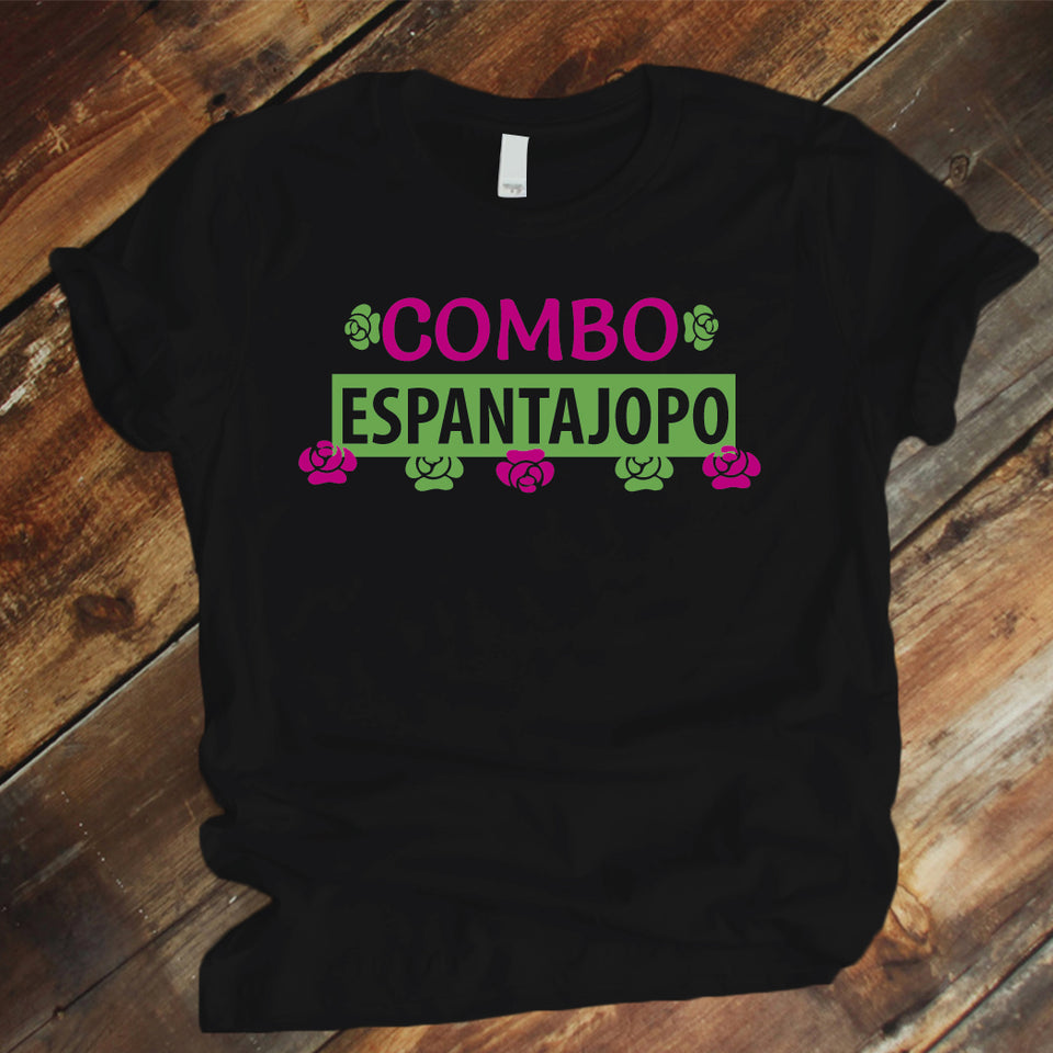 Camisa estampada tipo T-shirt COMBO ESPANTAJOPO