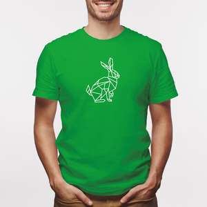 Camisa estampada para hombre  tipo T-shirt Conejo Geometrico