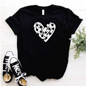 Camisa estampada tipo T- shirt Corazón Puntos