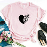 Camisa estampada  tipo T-shirt CORAZON MARIPOSA