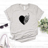 Camisa estampada  tipo T-shirt CORAZON MARIPOSA