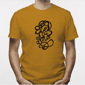 Camiseta estampada hombre T-shirt DIOS ES AMOR