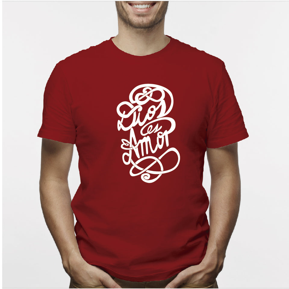 Camiseta estampada hombre T-shirt DIOS ES AMOR