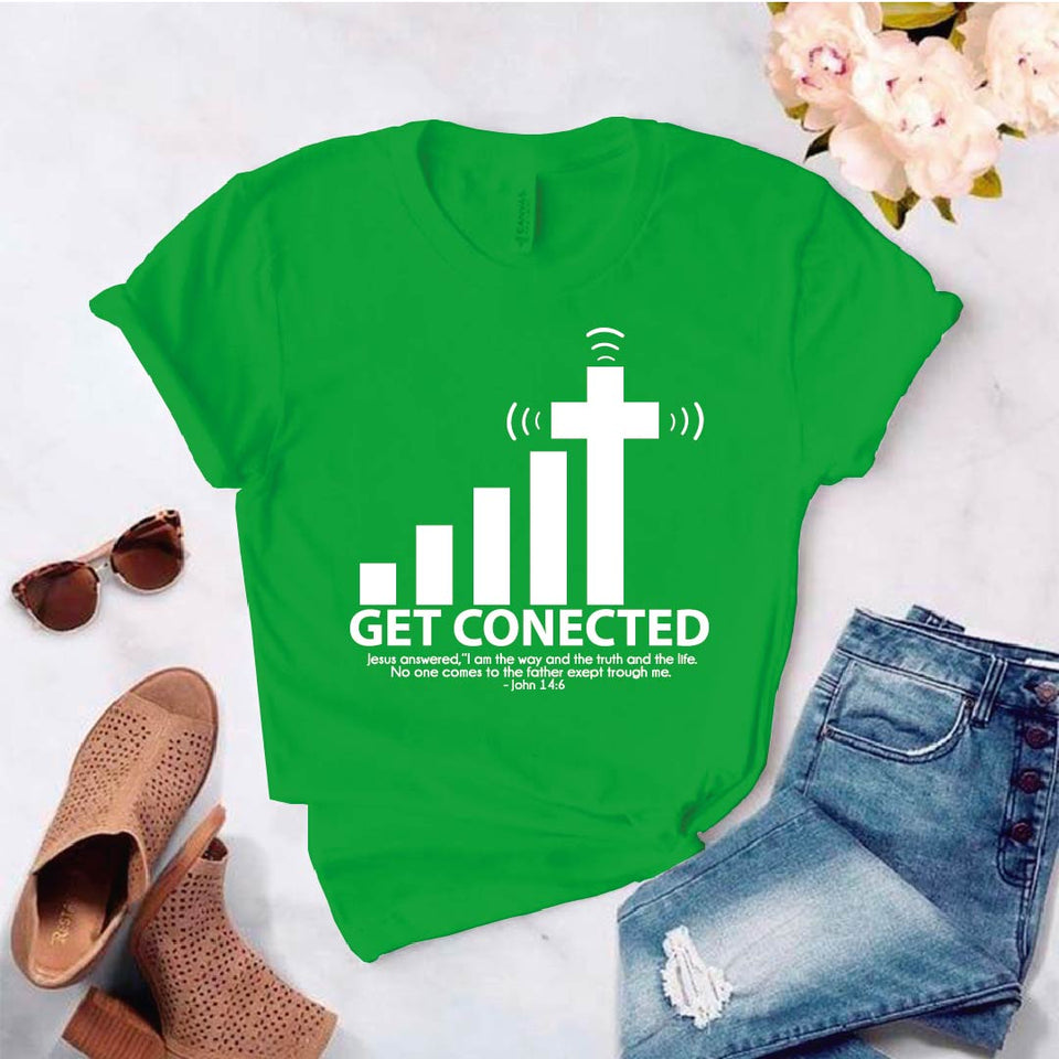 Camiseta estampada tipo T-shirt  GET CONECTED
