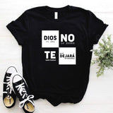 Camiseta T-shirt mujer cristiana DIOS TE AMA